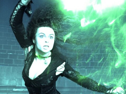 Helena Bonham Carter as Bellatrix Lestrange in Harry Potter And The Order Of The Phoenix.