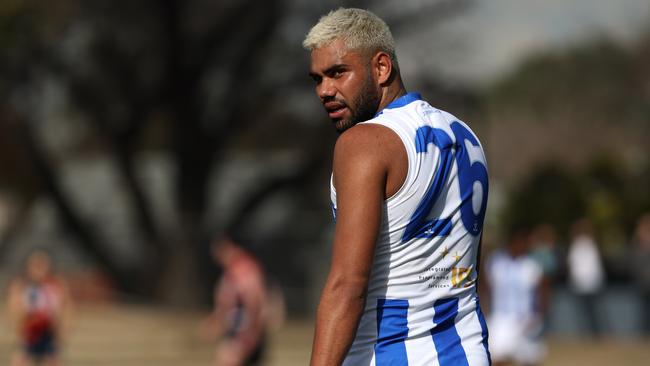 Tarryn Thomas spent time in the VFL last year, but is still one of North Melbourne’s best talents. Picture: Hamish Blair