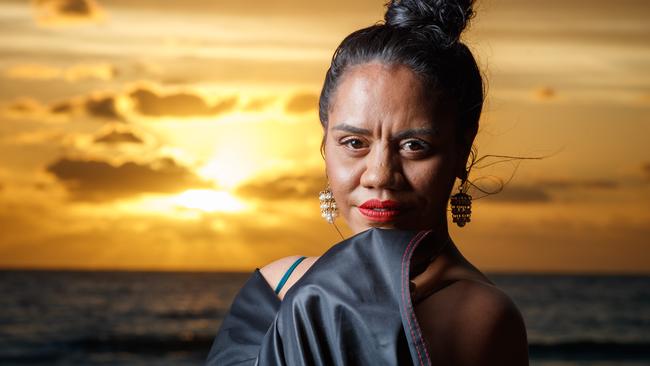 Natasha Wanganeen says social media giants should do more to protect children from racism. Picture: Matt Turner.