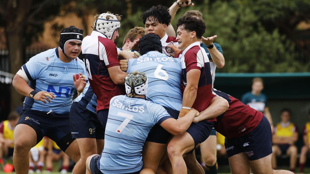 Red hot! Waratahs v Reds U18s arm wrestle a glimpse into rugby’s future