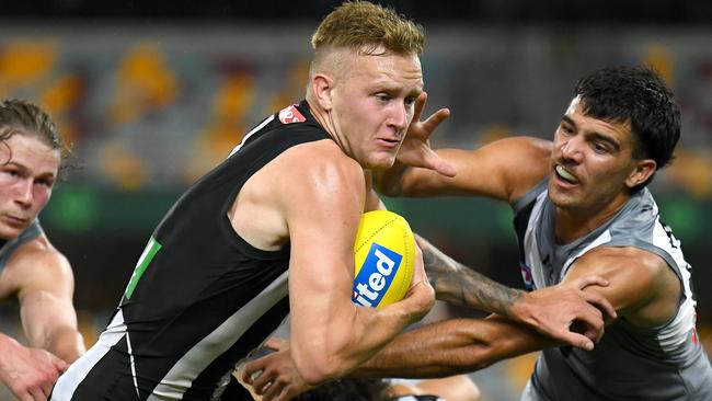 After a below-par season, will Jaidyn Stephenson hold his spot at Collingwood in 2021? Picture: Getty Images