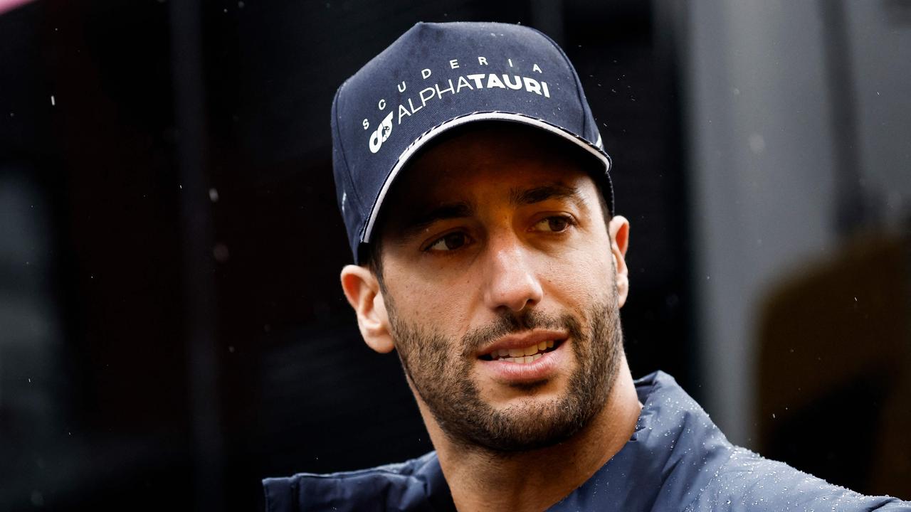 McLaren's Australian driver Daniel Ricciardo walks to the paddock ahead of the Formula One Belgian Grand Prix at the Spa-Francorchamps circuit in Spa on July 27, 2023. (Photo by Kenzo TRIBOUILLARD / AFP)