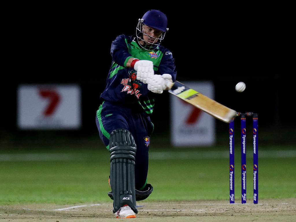 T20 Barrier Reef Big Bash: Designer First Homes Dare Devils v Halpin Hurricanes at Griffiths Park. Dare Devils' Brenton Edwards. Picture: Stewart McLean