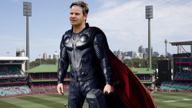 Steve Smith worked out with Thor's trainer to prepare for the summer of cricket.