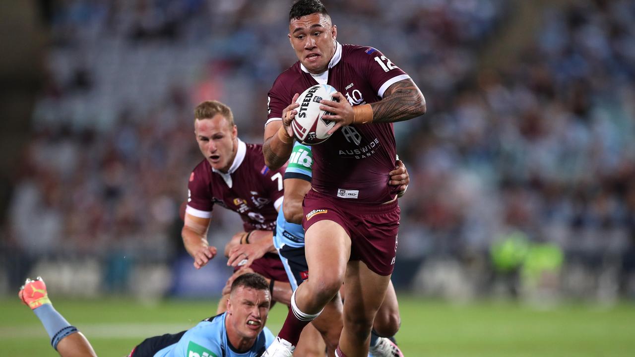 Jaydn Su'A was a star for the Maroons in 2020. Picture: Mark Kolbe/Getty Images