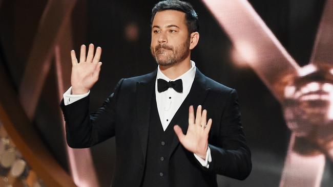 Kimmel doesn’t hold back during his monologue at the 68th Emmy Awards.