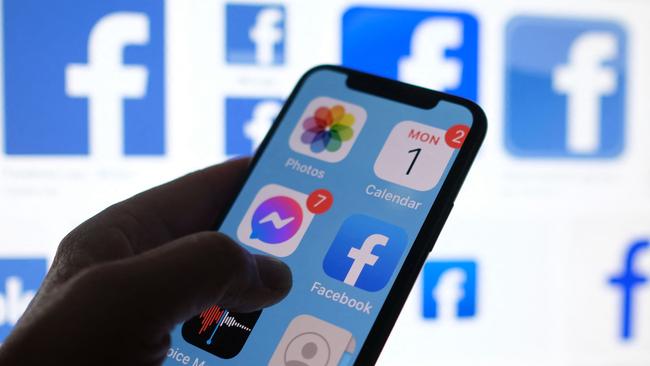 In the past week, the Liberals have spent nearly twice as much on Facebook advertising as all other parties and candidates combined. Picture: CHRIS DELMAS / AFP