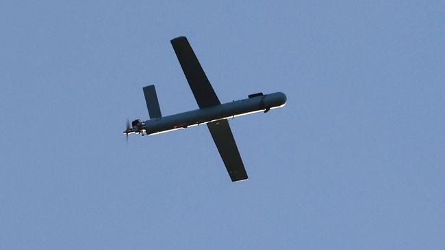 A Hezbollah UAV over north Israel. Picture: AFP