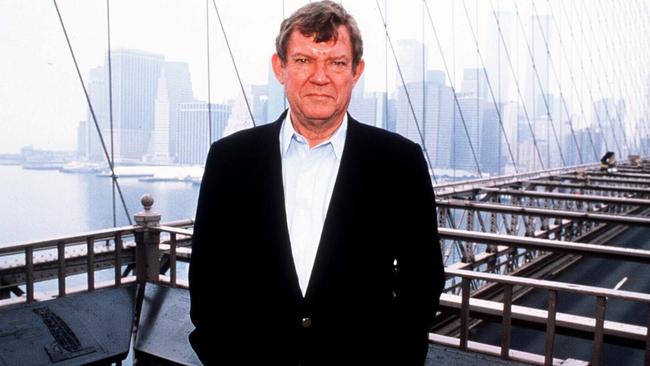 Australian art critic & author Robert Hughes in New York. P/