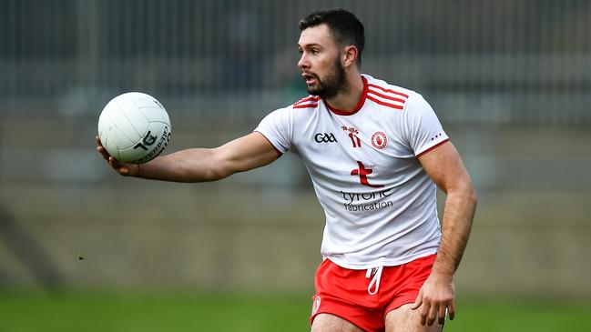 Conor McKenna in action in his return to Gaelic football for Tyrone. Picture: David Fitzgerald/Sportsfile.