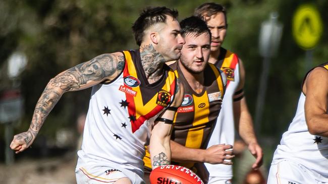 Jai Burns in action for Fitzroy Stars. Picture: Field of View Photography