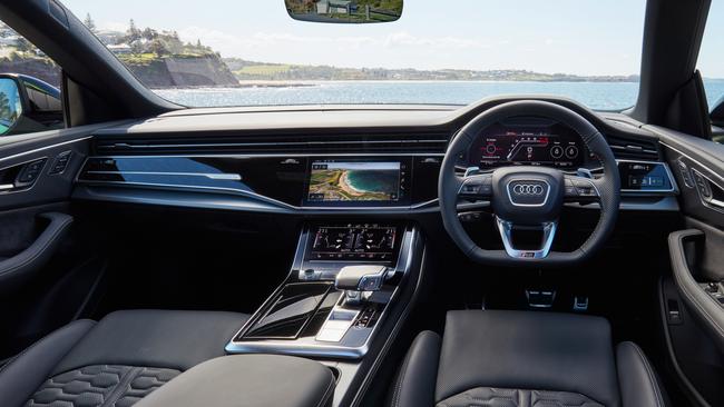 The Audi RS Q8 interior.