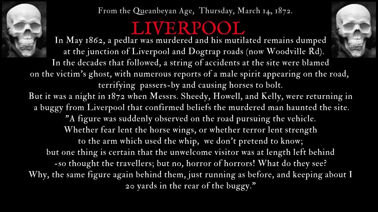 The individuals that outran the ghost of Liverpool Rd were hailed as heroes by their fellow townspeople.