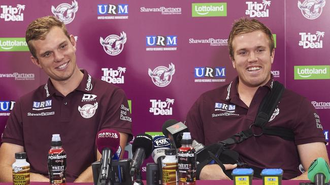 It’s just a little early for Tom Trbojevic and Jake Trbojevic. Photo: Jaimi Chisholm/Getty Images