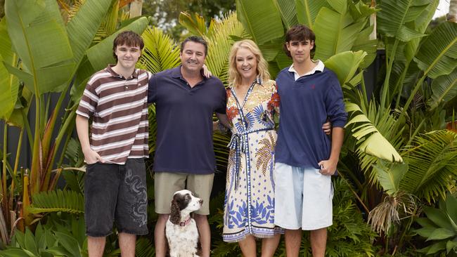 Pat Conaghan, the National Party Member for Cowper, with his family in Coffs Harbour.