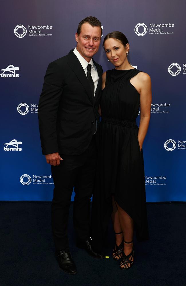 Lleyton Hewitt and Bec Hewitt. Picture: Getty