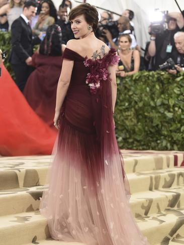 Scarlett Johansson attends the 2018 Met Gala in New York City. Picture: AP