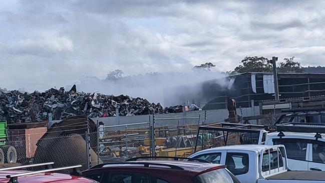 Breaking News Breaking News Rocherlea warehouse fire. Picture: Alex Treacy.