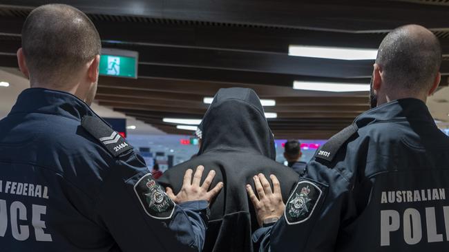 The Sydney man was arrested at Sydney International Airport on . Picture: Supplied