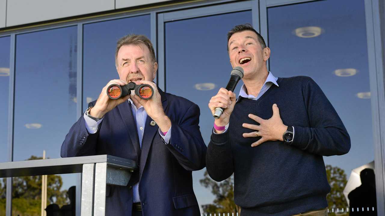 CANDIDATES: Paul Tully and Andrew Antoniolli during the height of the 2017 mayoral by-election. Picture: David Nielsen