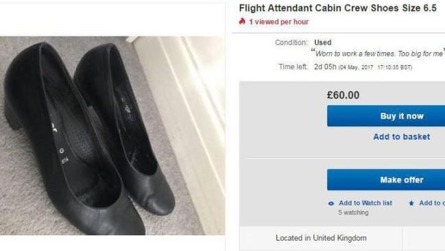 Used cabin crew shoes cheap for sale