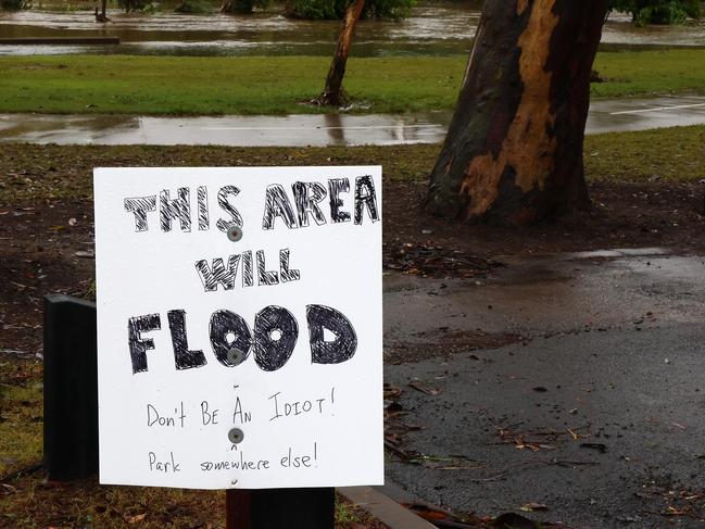 Residents have been warned to stay out of flood waters as multiple people called for rescues. Picture: NewsWire/Tertius Pickard