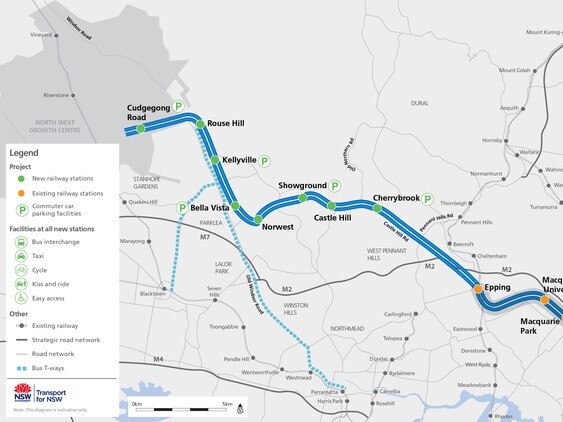 Sydney Metro Northwest train line