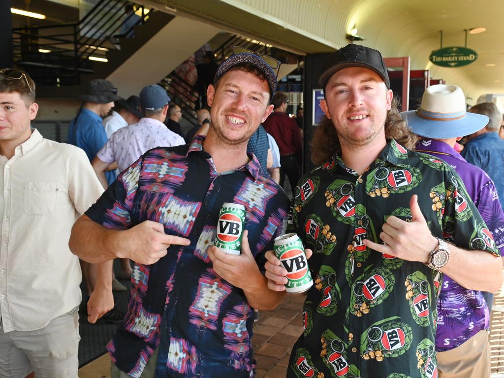 Mat and Andy Page at the 2021 Great Northern Darwin Cup. Picture: Julianne Osborne