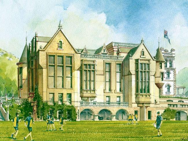 Plans for the John Cunningham Student Centre at The Scots College.