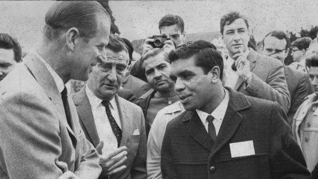 Lionel Rose with Prince Philip the Duke of Edinburgh