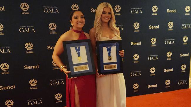 NPLW Gold Medallists Rebecca Saber and Maja Markovski.