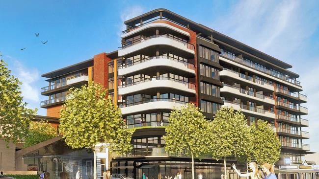 Australasian Property Developments $100m-plus development proposal at 120 The Parade, Norwood. Supplied by Cheesman Architects