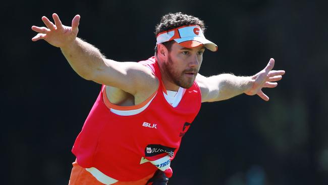 Shane Mumford at GWS training.