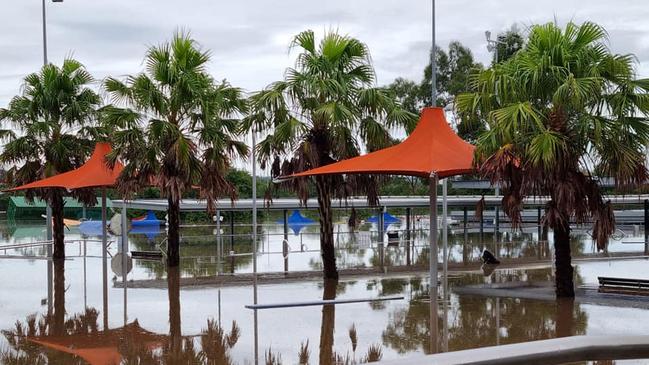 Camden public pools on Tuesday morning. Picture: Jillaine Duve