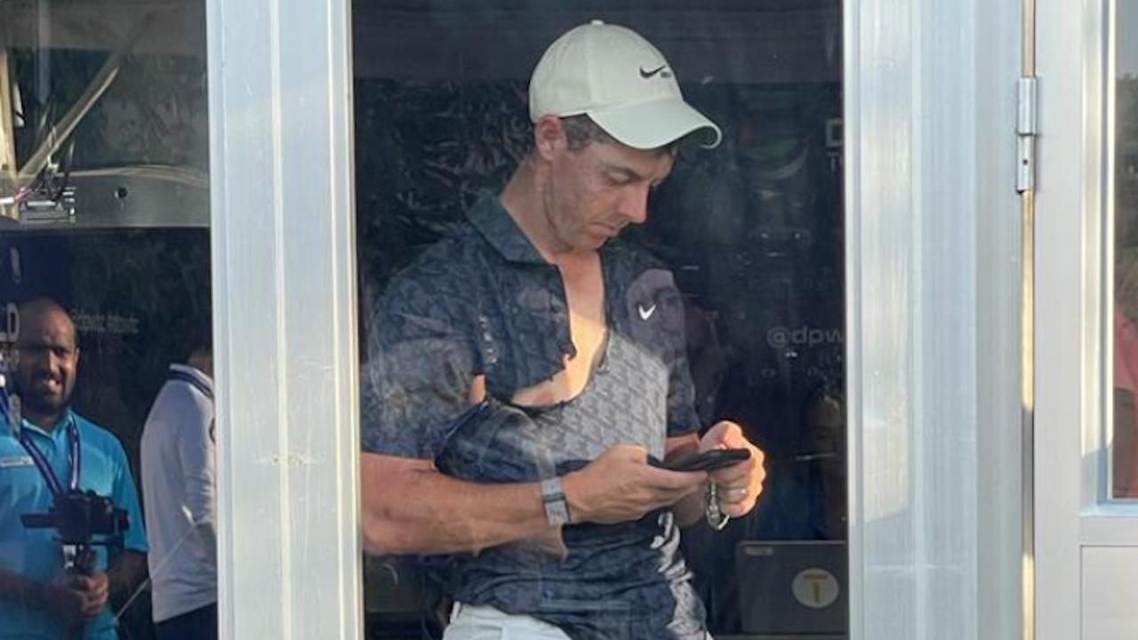 Rory McIlroy ripped his shirt.