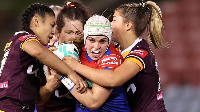 Commonwealth Games gold medallist Jesse Southwell made an impression in her debut with the Knights. Picture: Cameron Spencer/Getty Images