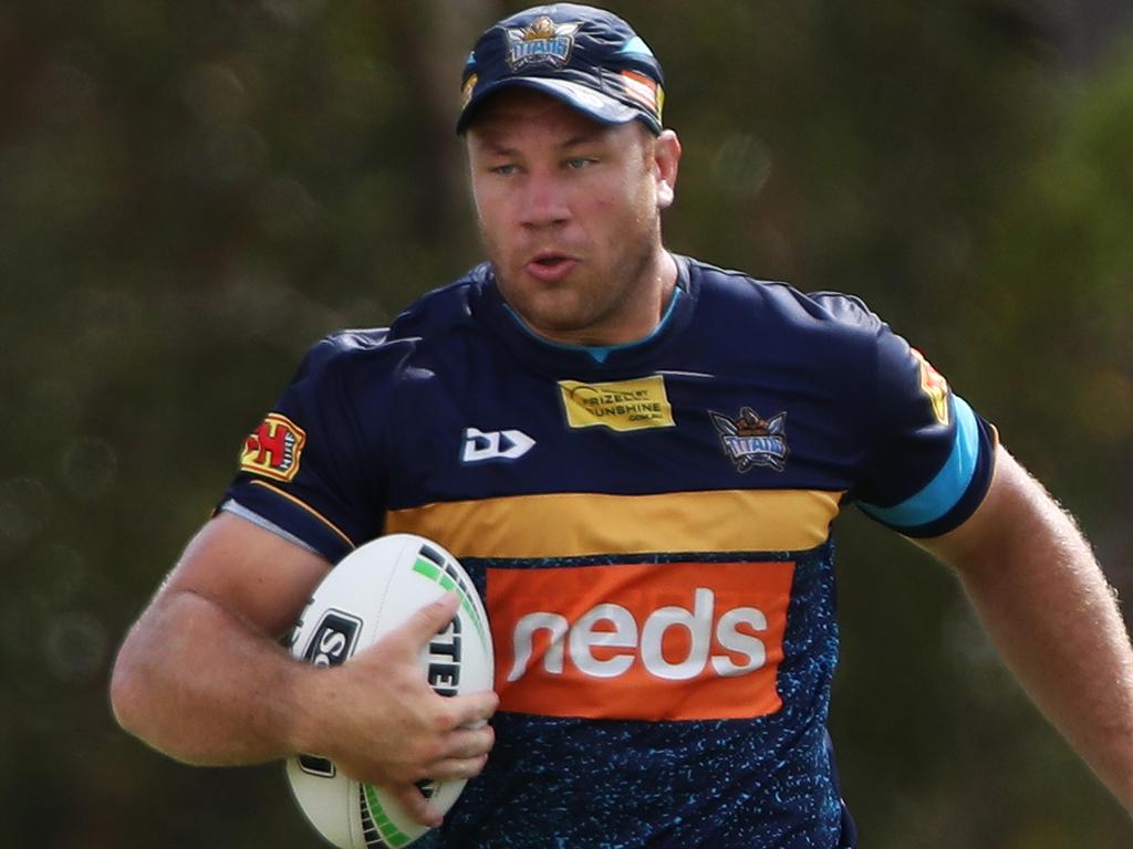 Gold Coast Titans' Shannon Boyd during  training at Parkwood on the Gold Coast.Photograph : Jason O'Brien