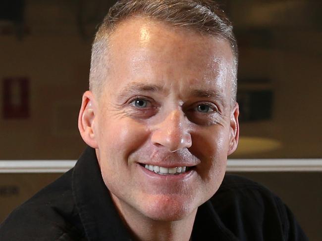 04/05/2023. Jules Lund is set to launch a new radio show in Melbourne which will focus on entrepreneurship in his new drivetime show, photographed at WeWork Coworking space in Sydney. Britta Campion / The Australian