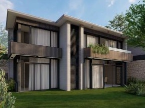 An artist's impression of a proposed 53-home subdivision on Macpherson St, Warriewood, on the site of the current Flower Power retail outlet and nursery, which was included in documents lodged with a development application in 2023. Picture: Supplied