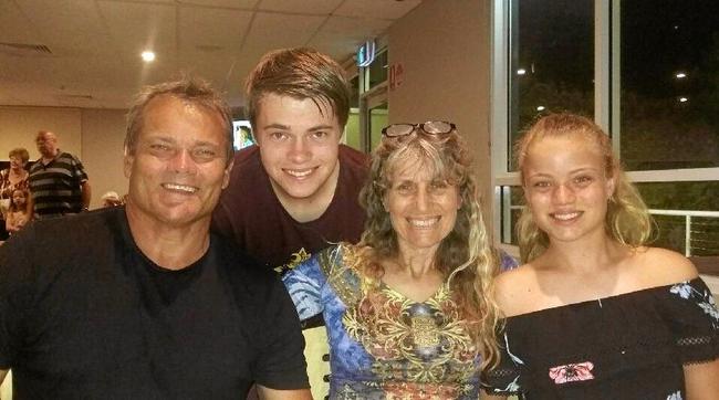 MOVING ON: Former James Nash principal Darrin Edwards (left) gives thanks to the Gympie community for the wonderful 12 years he spent here with his family (from left) Quinn, Sally and Lahni.