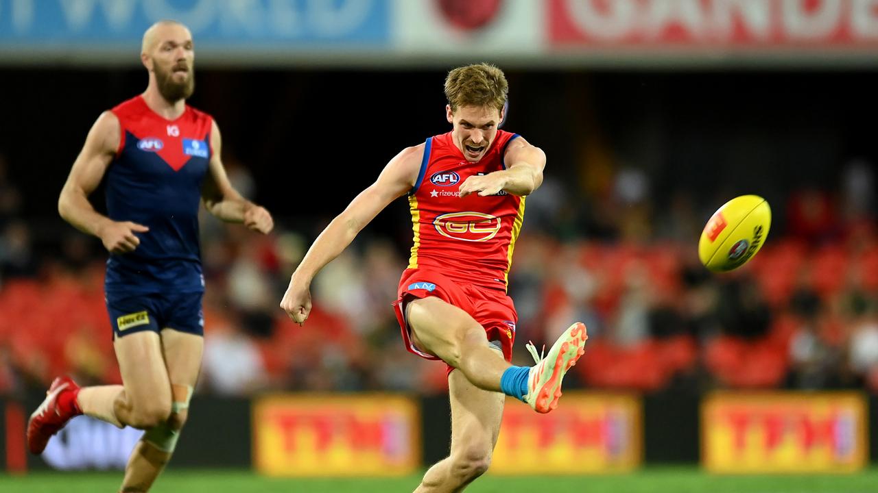 Noah Anderson played one of the best individual games of the season. Picture: Albert Perez/AFL Photos via Getty Images