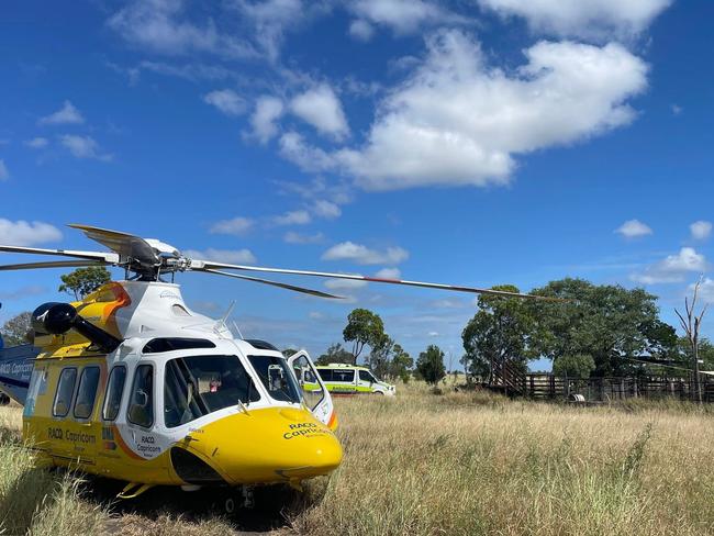 Man moved to Brisbane hospital after cows trample couple on rural property