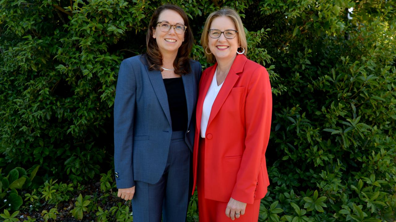 New Victorian Treasurer Jaclyn Symes and Premier Jacinta Allan are presiding over the state with the largest dip in house prices as their tax regime increases supply. Picture: NewsWire / Andrew Henshaw