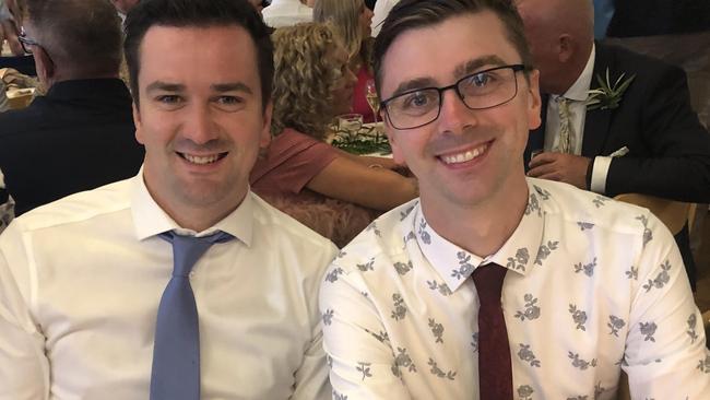 Senior Constable Alex Prestney with his brother Constable Josh Prestney. Picture: Supplied