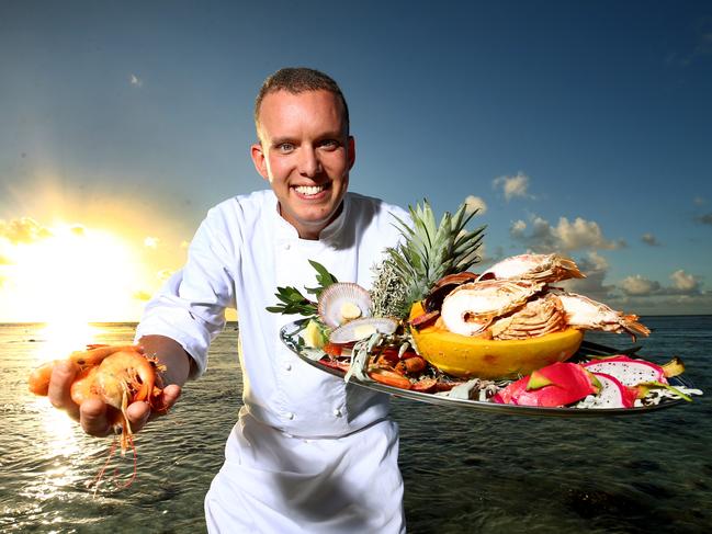 Hold for the Sunday Mail... Chef Matt Sinclair on Heron Island.