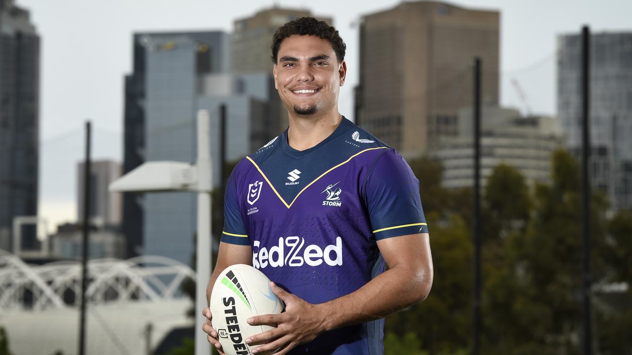 New Melbourne Storm winger Xavier Coates. Picture: Andrew Henshaw