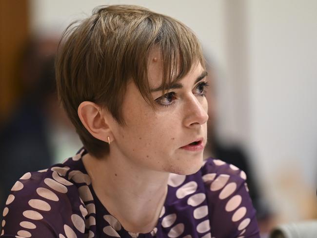 CANBERRA, AUSTRALIA, NewsWire Photos. OCTOBER 25, 2023: Dr Sarah Hunter FAS Treasury during Senate estimates at Parliament House in Canberra. Picture: NCA NewsWire / Martin Ollman