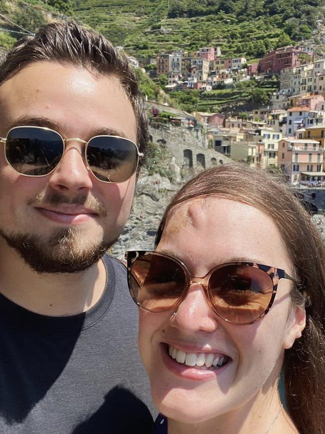 The newly-engaged couple had an epic 10-month adventure around the world last year Picture: Instagram