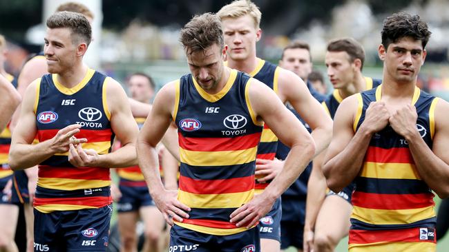 Paul Seedsman, Brodie Smith and Shane McAdam are out of contract at the end of 2021. Picture: Sarah Reed