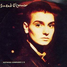 Sinead O’Connor’s Nothing Compares 2 U single cover.